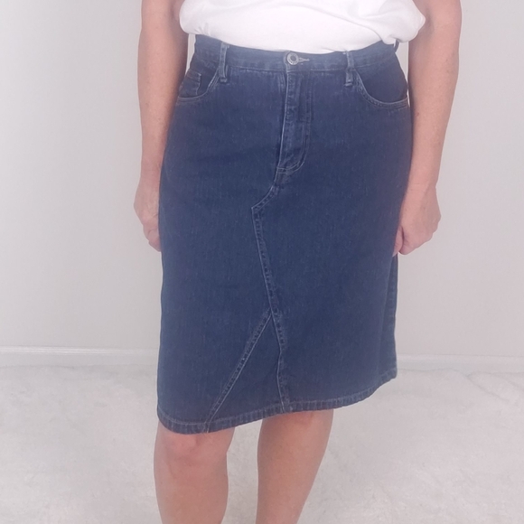 5/$12 Paul Harris Denim Skirt Sz 8 - Picture 3 of 11